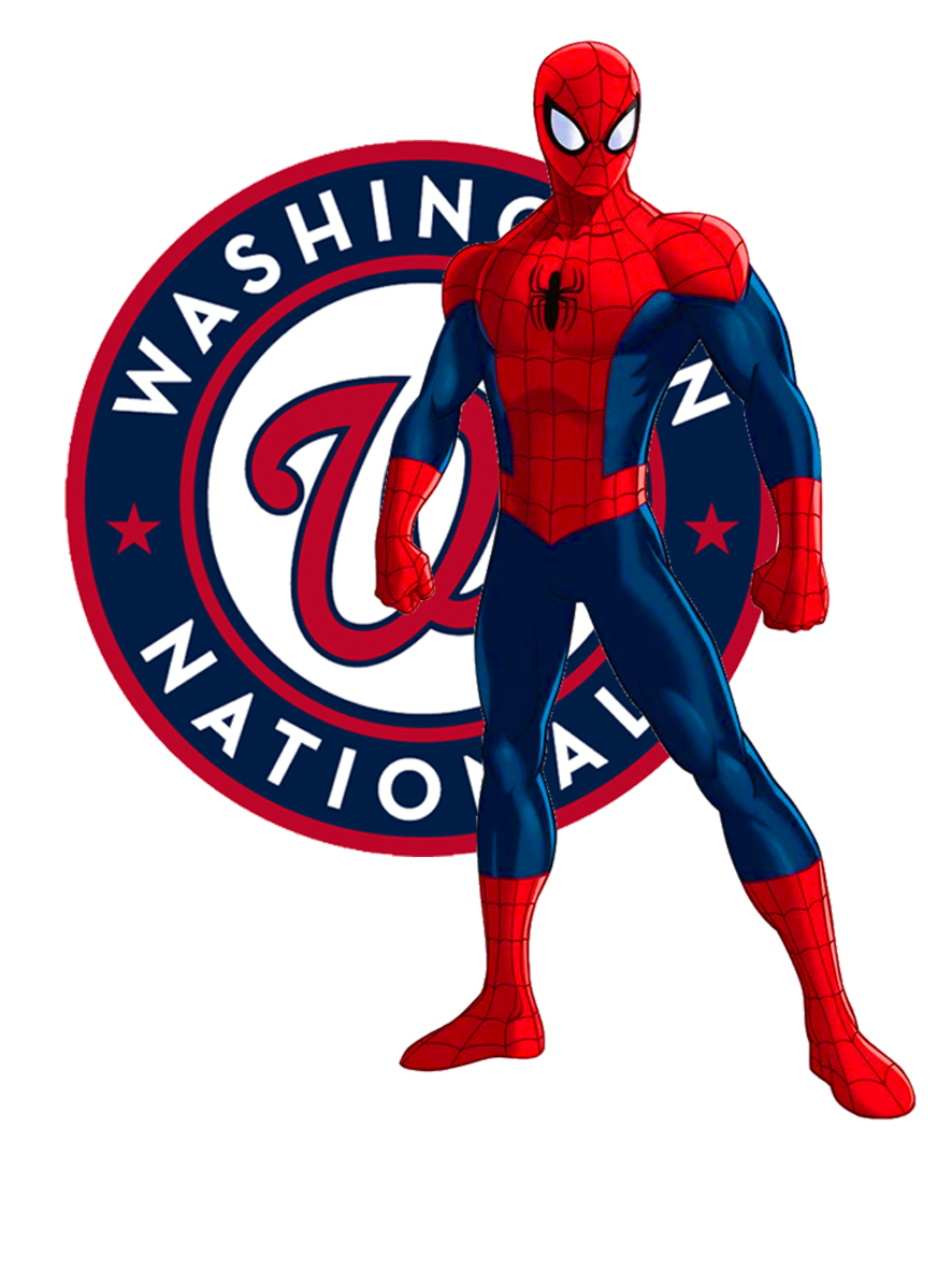 Washington Nationals Spider Man Logo vinyl decal